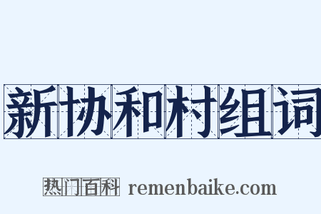 新协和村组词是什么意思的图片